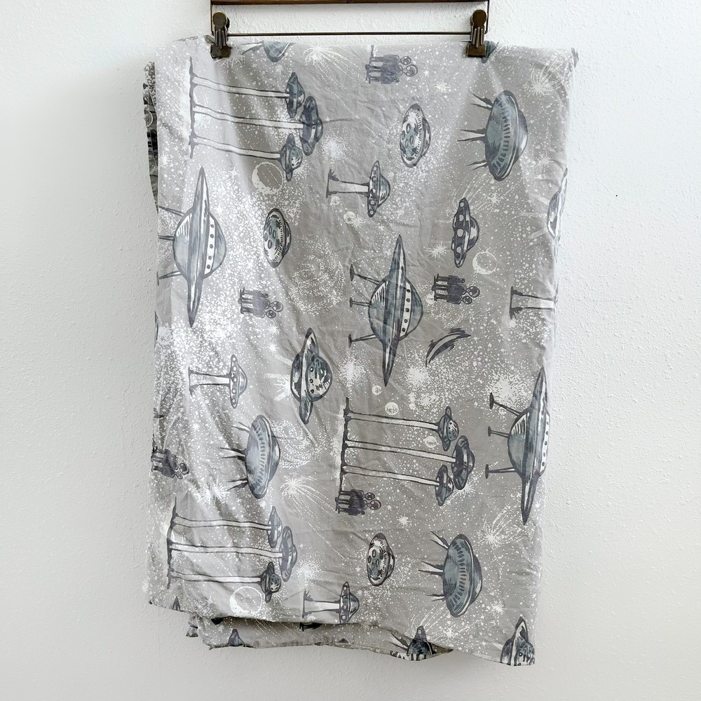POTTERY BARN Space Ship Twin Duvet Cover